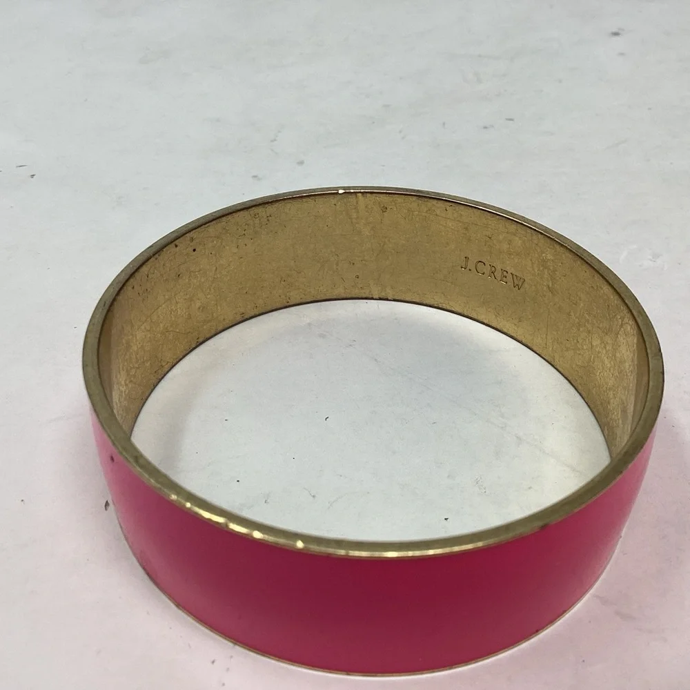 J. CREW Barbiecore Thick Pink Bangle Bracelet